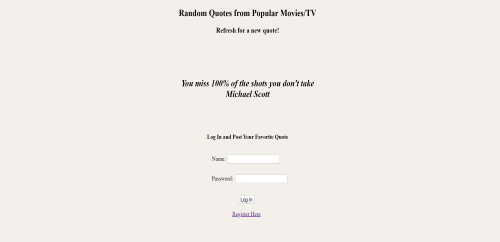 Random Quotes Project